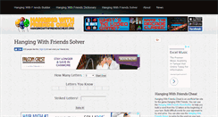 Desktop Screenshot of hangingwithfriendscheat.org